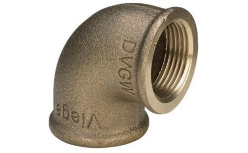 Угольник Viega 90гр., ВВ, 1.1/2", бронза (RX)